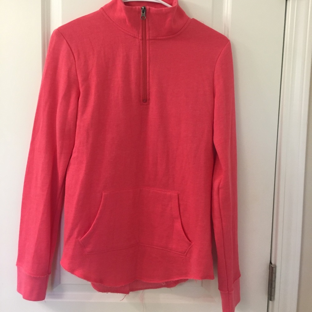 Soft and vibrant quarter zip sweatshirt - Picture 2 of 4